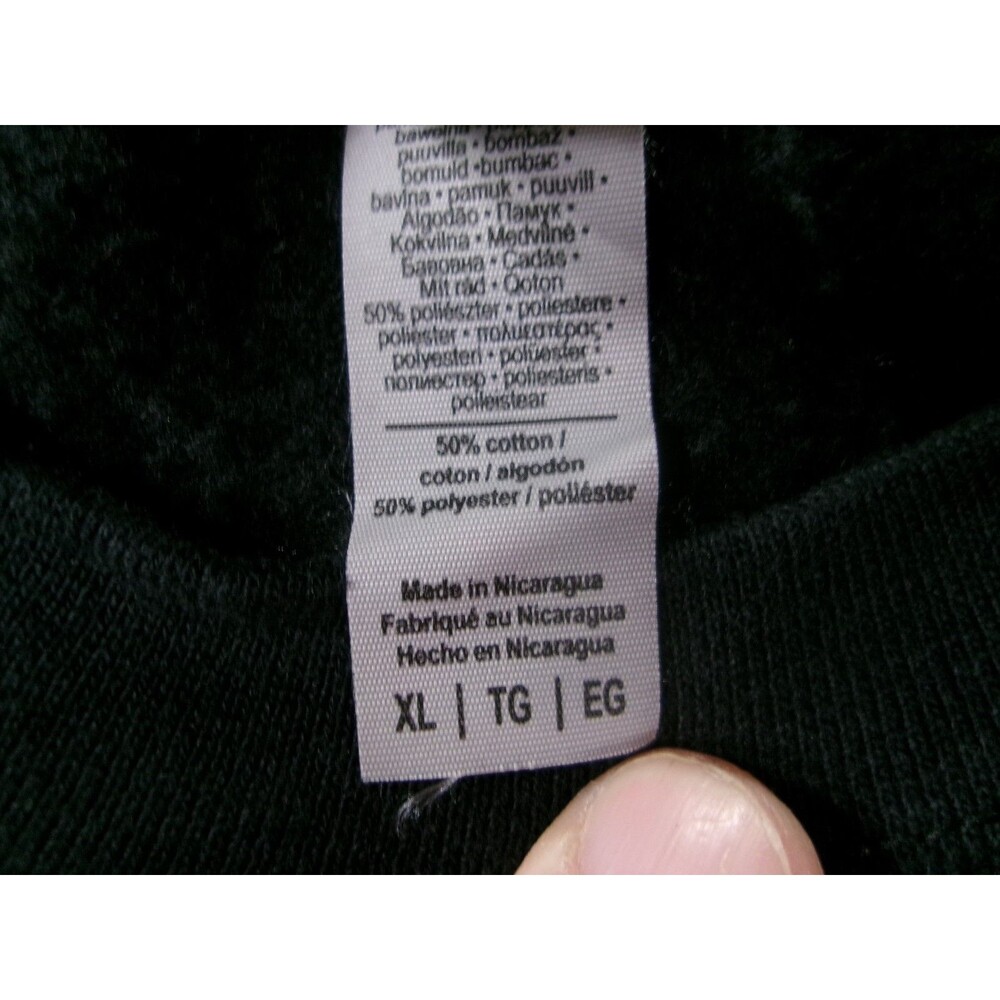 Club Pilates Sweatshirt Adults Extra Large Black Crew Neck Pullover West Bayside - Picture 7 of 9